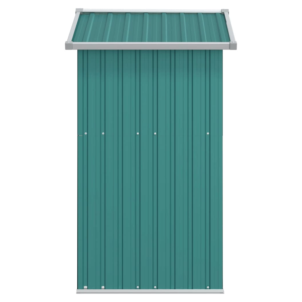 Durable Green Garden Shed 126x97.5x177 cm Galvanised Steel - anydaydirect