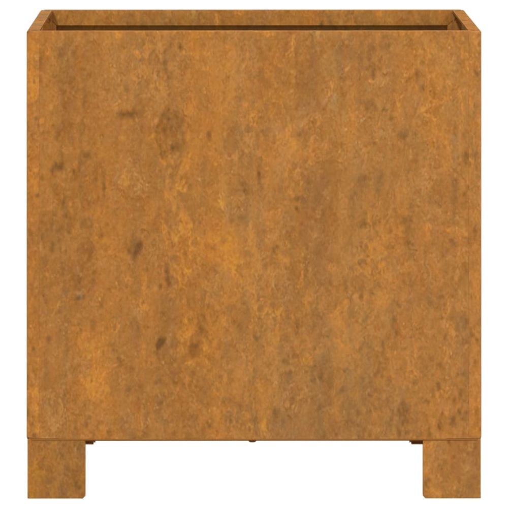 vidaXL Planter with Legs Rusty 32x30x33 cm Corten Steel - anydaydirect