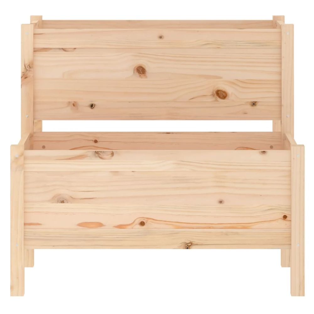 vidaXL Planter 84.5x84x75 cm Solid Wood Pine - anydaydirect