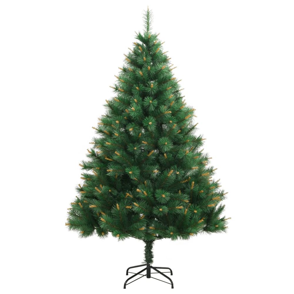 vidaXL Artificial Hinged Christmas Tree with Stand 4ft to 8ft - anydaydirect