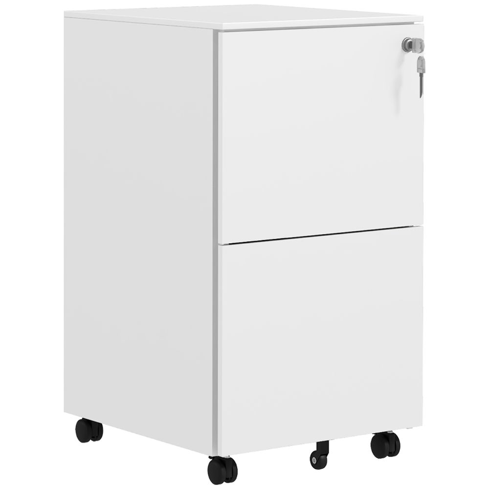 Vinsetto Steel File Cabinet with Lock and Hanging Bar for Letter A4 Legal Size - anydaydirect