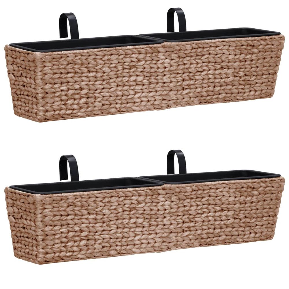 vidaXL Planters 2 pcs Water Hyacinth - anydaydirect