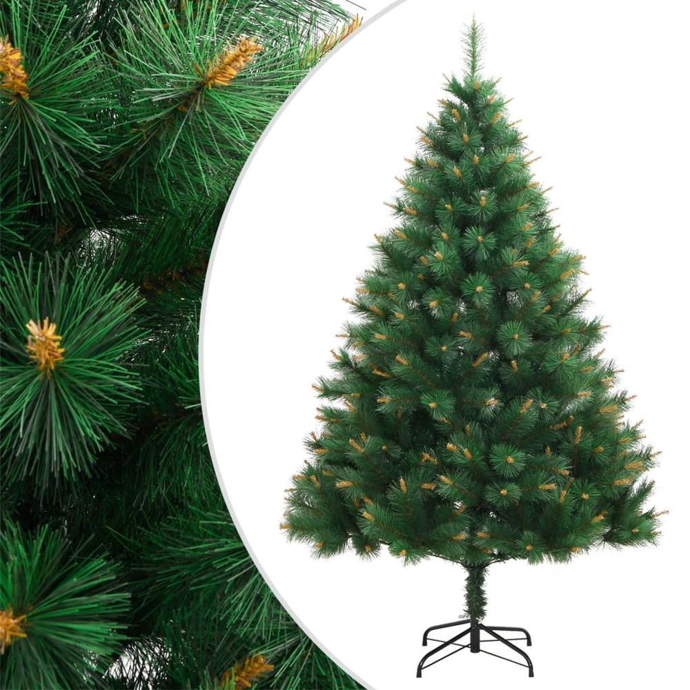 vidaXL Artificial Hinged Christmas Tree with Stand 4ft to 8ft - anydaydirect