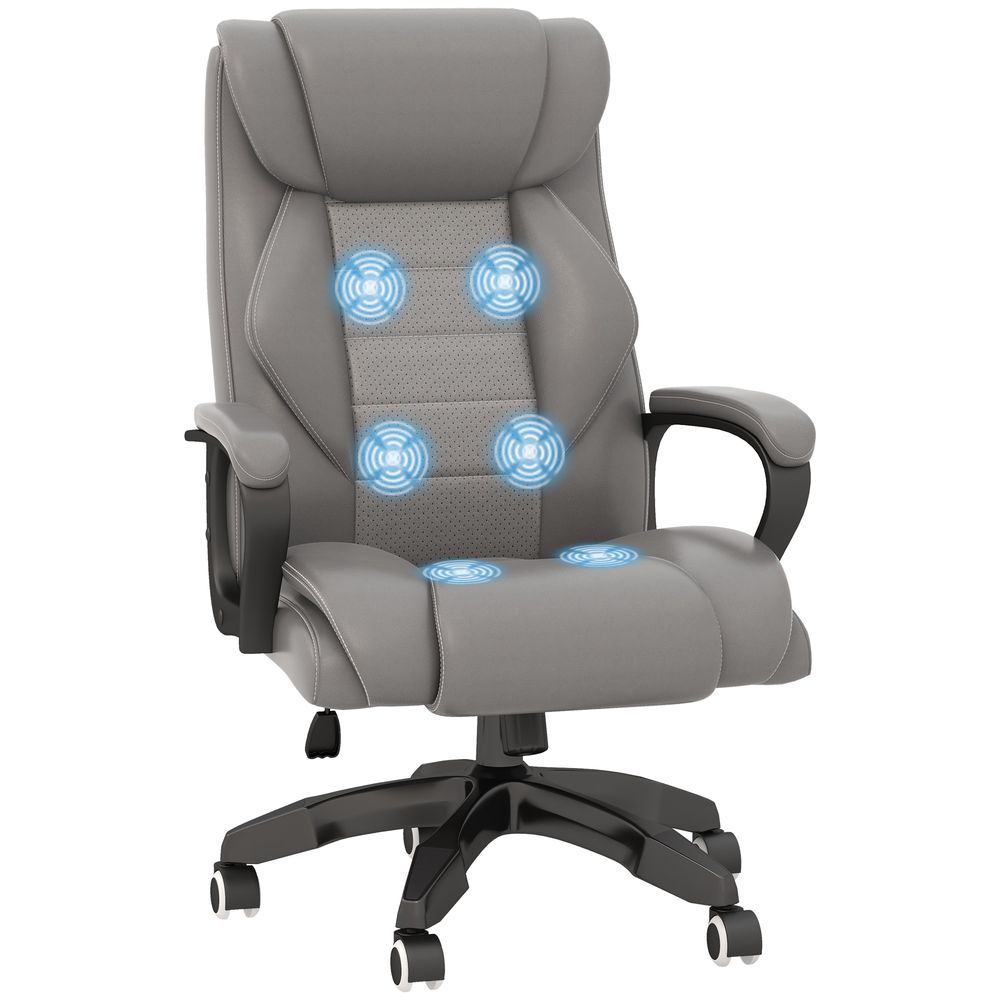 Vinsetto High Back 6 Points Vibration Massage Executive Office Chair - anydaydirect