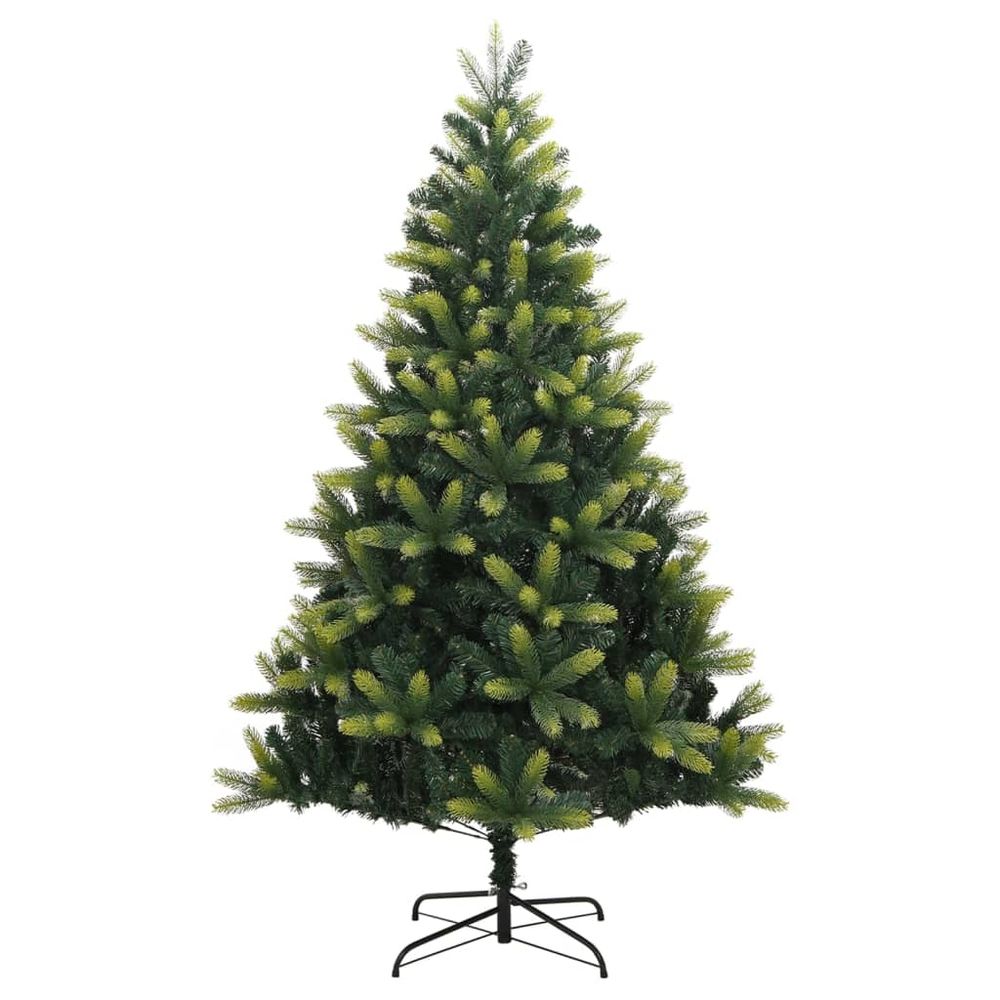 vidaXL Artificial Hinged Christmas Tree with Stand 4ft to 8ft - anydaydirect