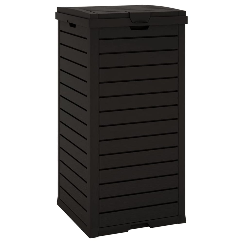 Outdoor Garbage Bin - Black 41x41x86 cm Polypropylene - anydaydirect