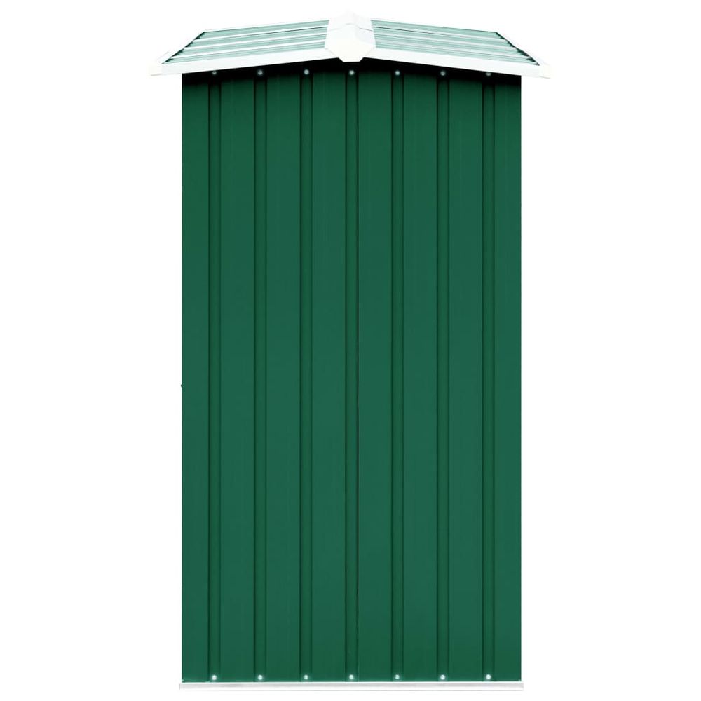 Green Galvanised Steel Garden Log Storage Shed 330x92x153 cm - anydaydirect