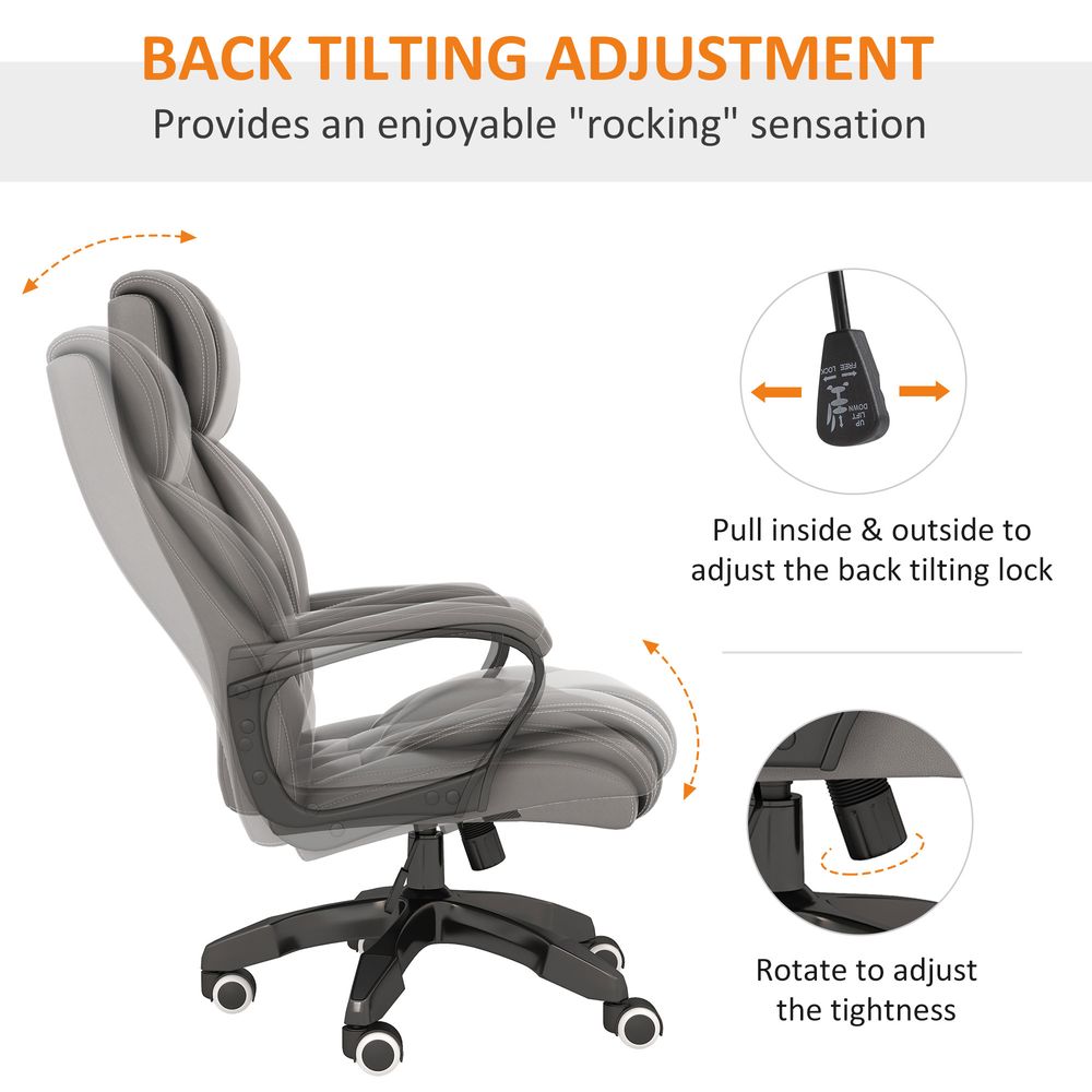 Vinsetto High Back 6 Points Vibration Massage Executive Office Chair - anydaydirect