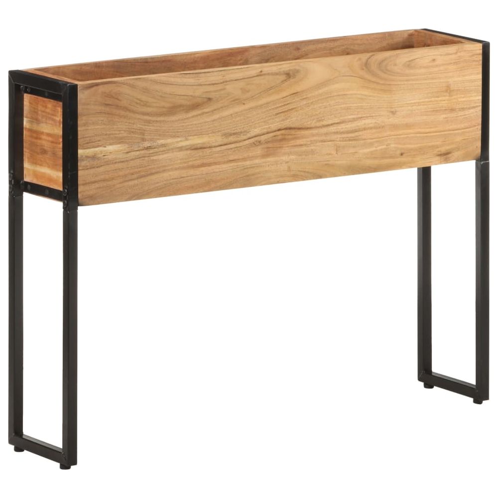 vidaXL Planter 90x20x68 cm Rough Mango Wood - anydaydirect