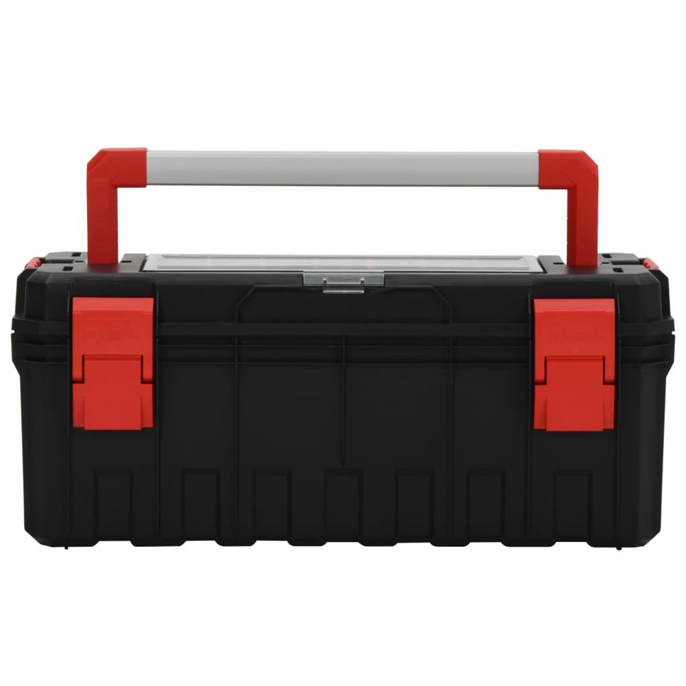 Tool Box Black and Red 65x28x31.5 cm - anydaydirect