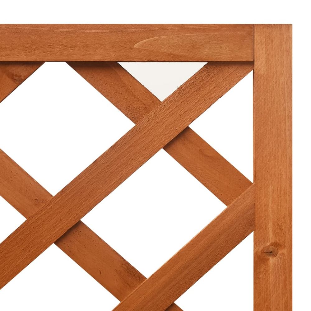 vidaXL Corner Trellis Planter 40x40x150 cm Solid Fir Wood - anydaydirect