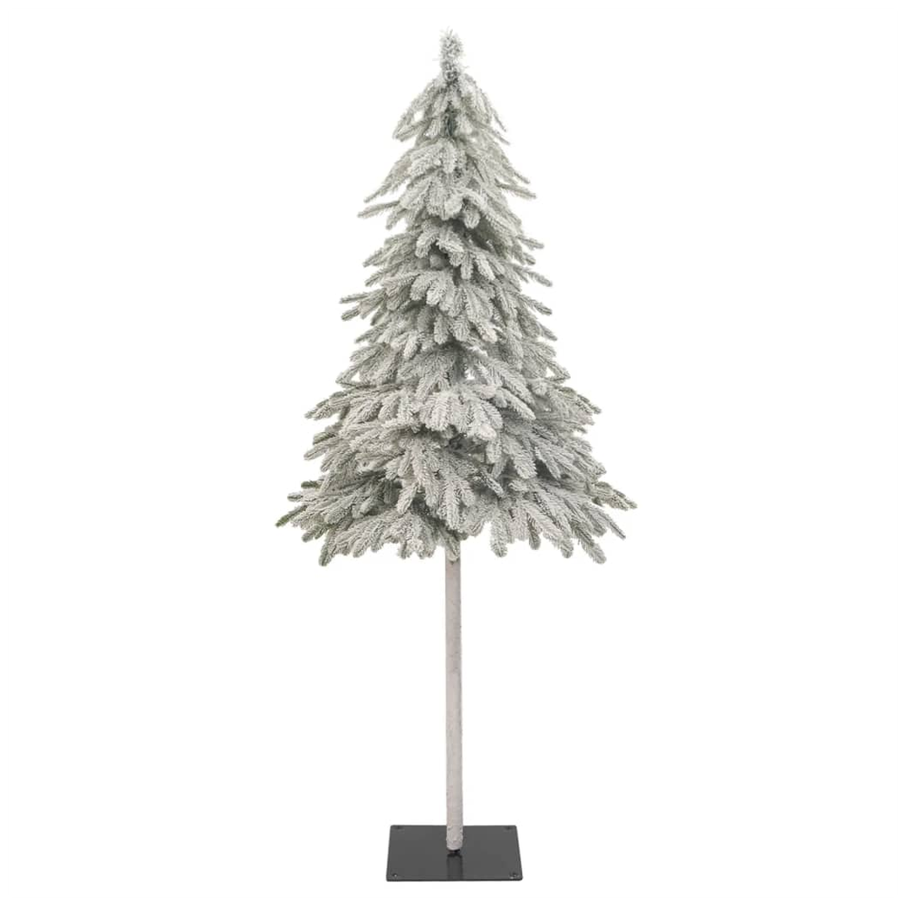 vidaXL Artificial Christmas Tree with Flocked Snow 5ft to 7ft - anydaydirect