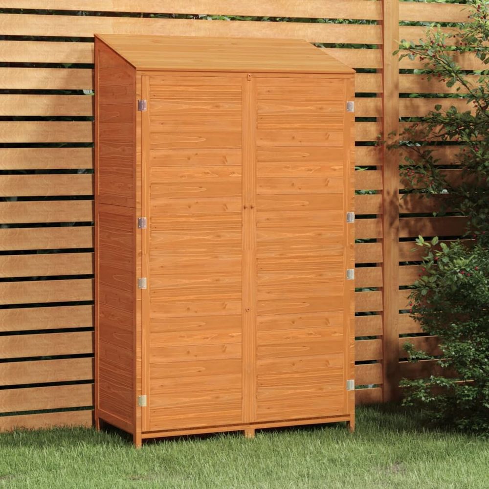 Sturdy Solid Fir Wood Garden Shed with Ample Storage Space - anydaydirect