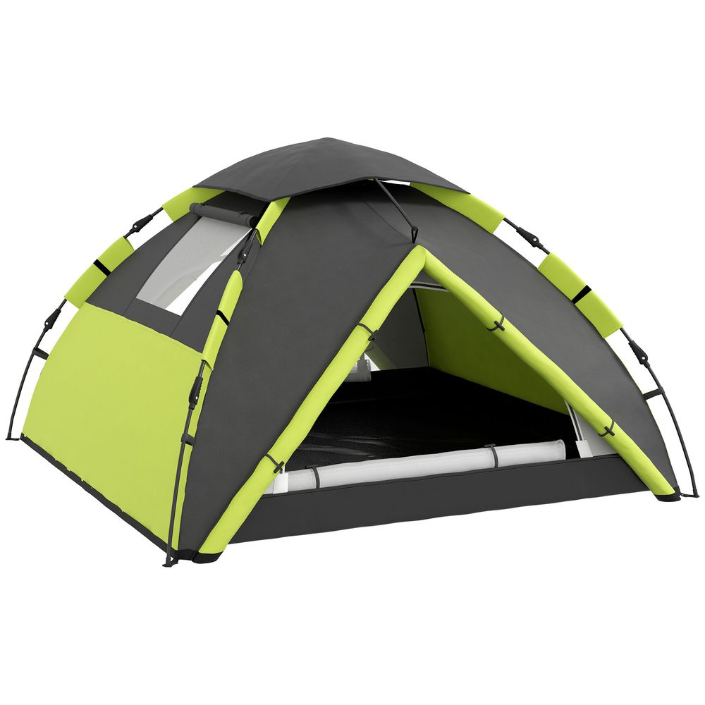 Outsunny 3-4 Man Camping Tent Portable with Bag, Quick Setup - anydaydirect