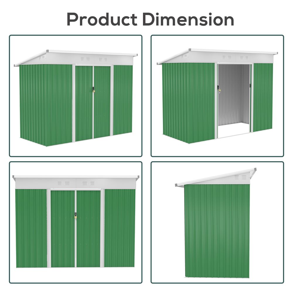 Durable Outsunny Garden Storage Shed with Sliding Door & Ventilation - anydaydirect