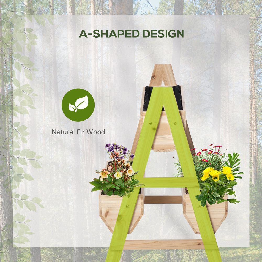 Wood Raised Garden Bed Planter Box with Stand - anydaydirect