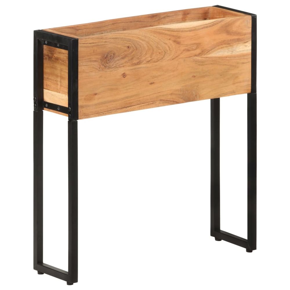 vidaXL Planter 90x20x68 cm Rough Mango Wood - anydaydirect