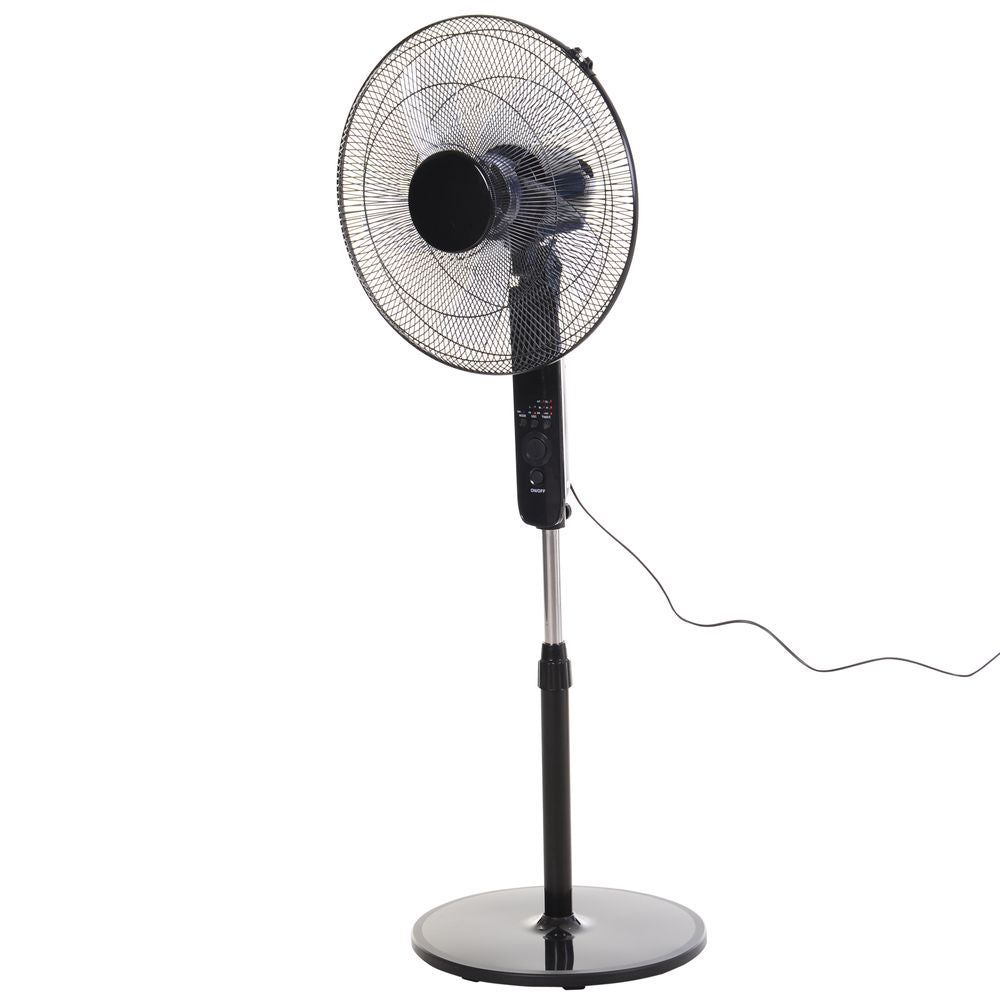 Oscillating Floor Fan Indoor Air Tower Standing  RC, 3 Speed & 7.5-Hour HOMCOM - anydaydirect