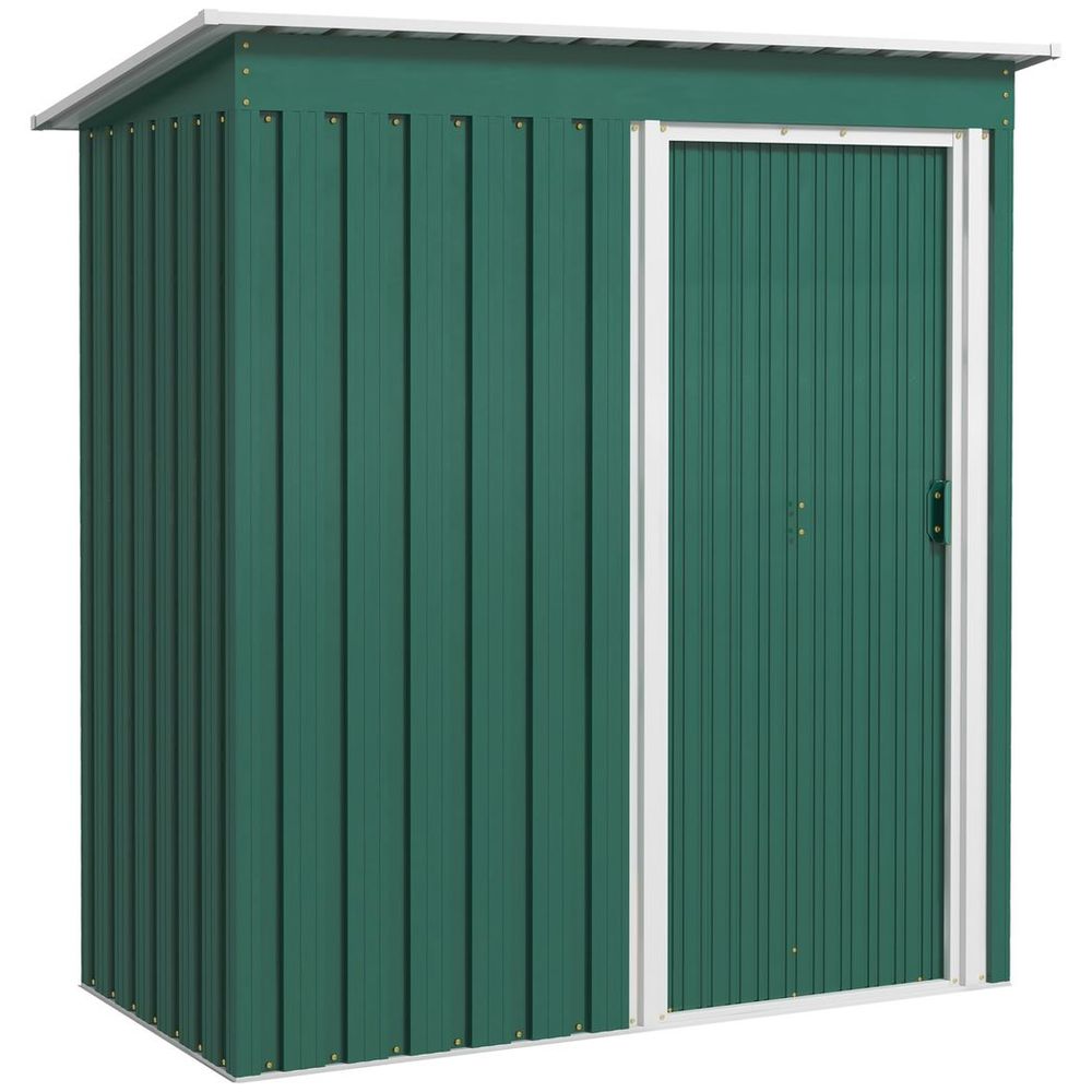 Outsunny 5x3ft Garden Metal Storage Shed with Sliding Door - anydaydirect