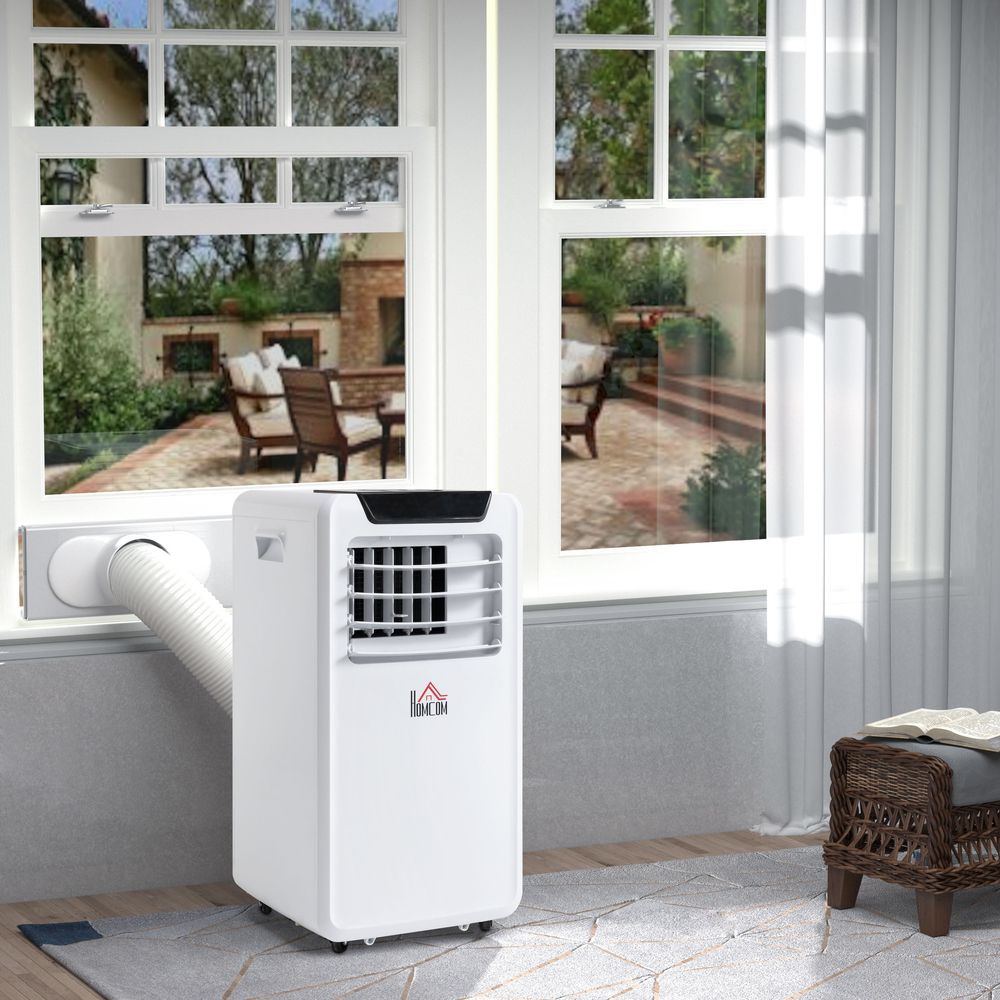 10000 BTU Mobile Portable Air Conditioner Room Ac Unit w/ RC, White - anydaydirect