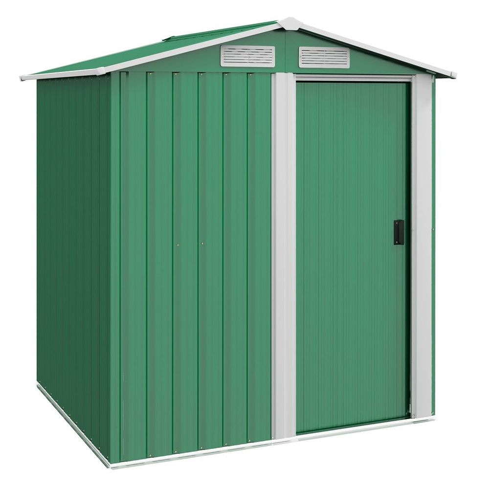 Metal Outdoor Storage Shed 5ft x 4.3ft with Sliding Door – Outsunny - anydaydirect