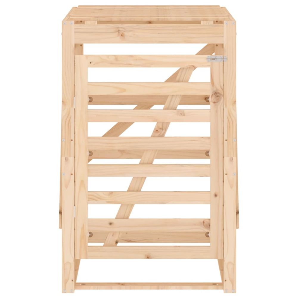 vidaXL Wheelie Bin Storage 84x90x128.5 cm Solid Wood Pine - anydaydirect