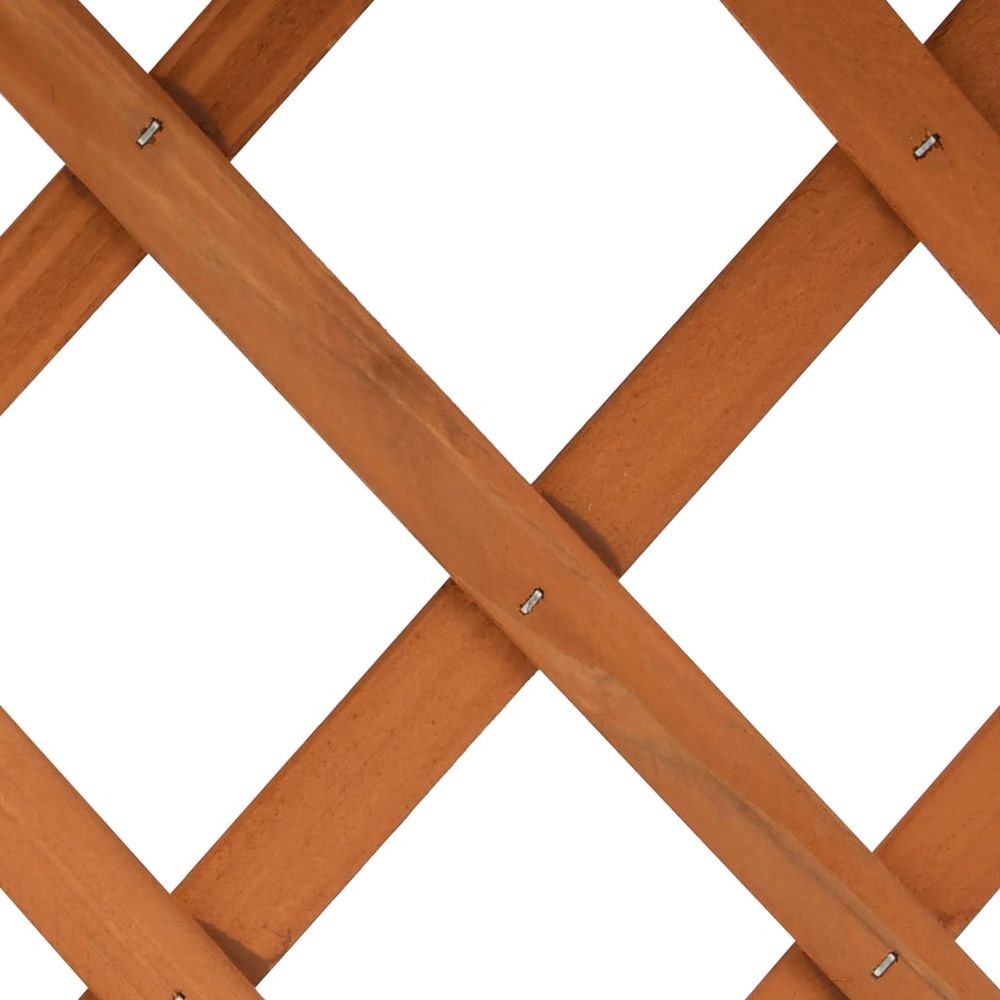 vidaXL Garden Trellis Planter Orange 45x30x74 cm Solid Firwood - anydaydirect