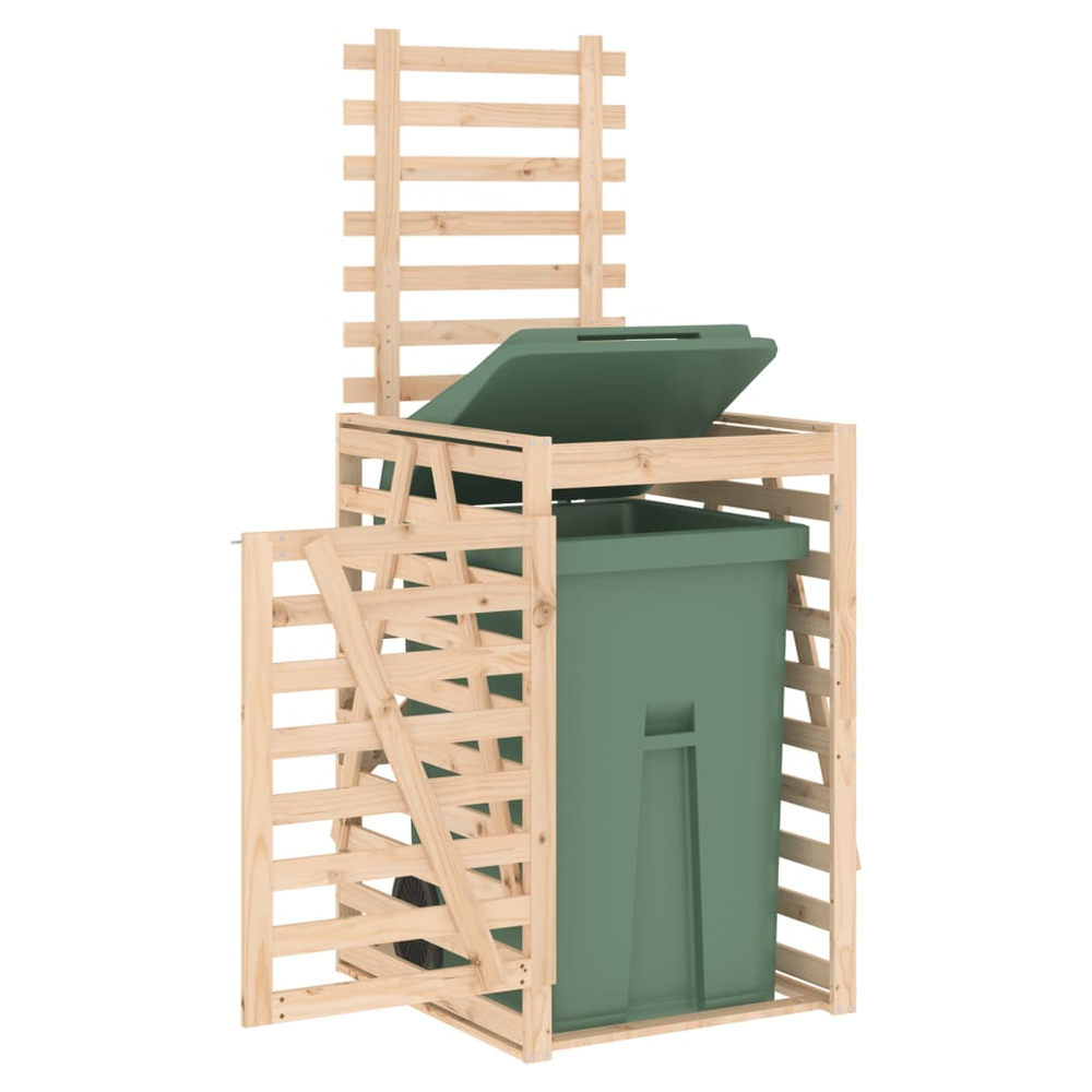 vidaXL Wheelie Bin Storage 84x90x128.5 cm Solid Wood Pine - anydaydirect