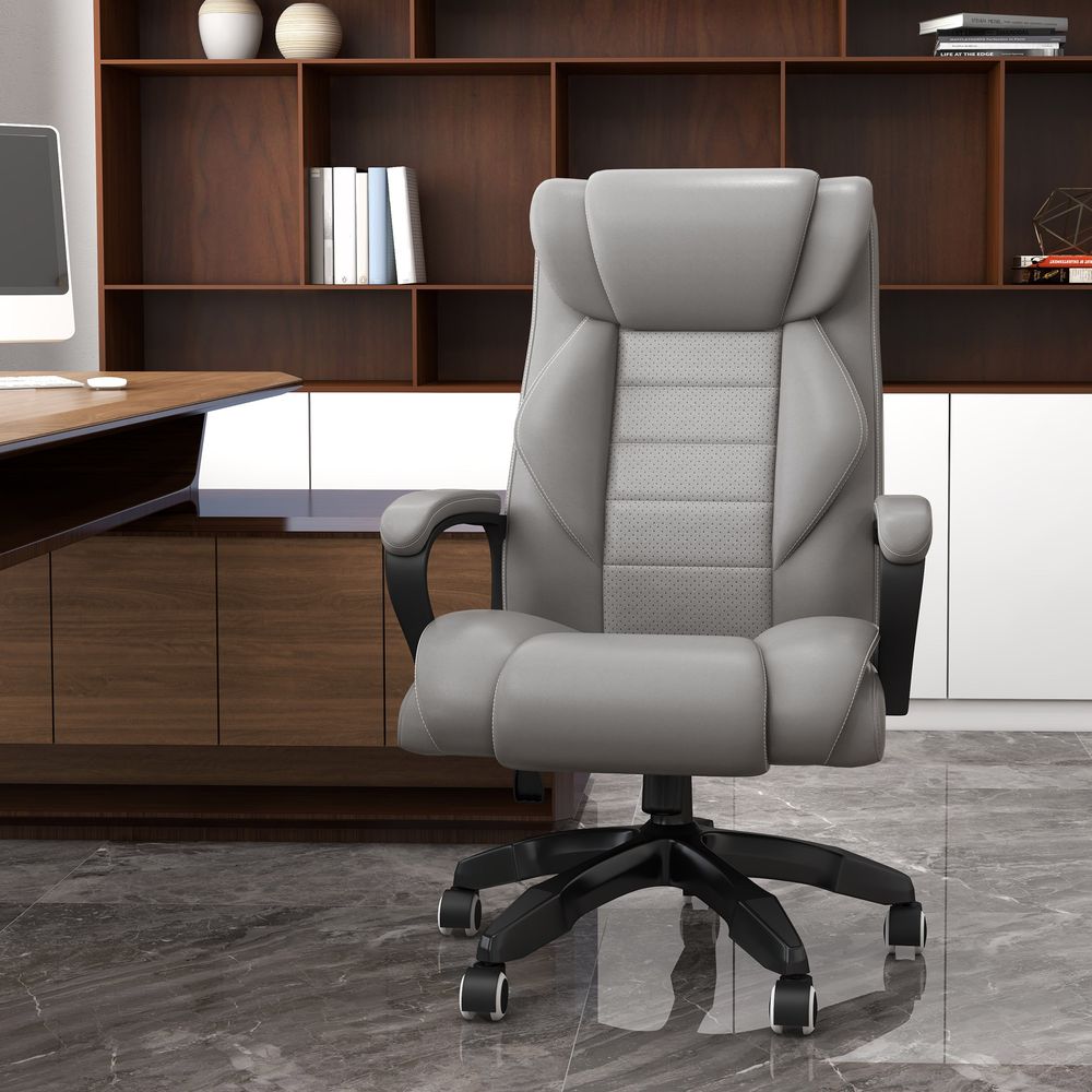 Vinsetto High Back 6 Points Vibration Massage Executive Office Chair - anydaydirect