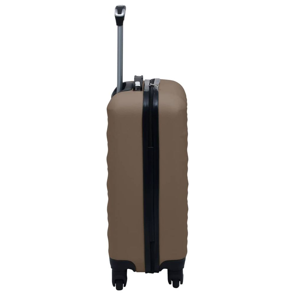 vidaXL Hardcase Trolley Brown ABS - anydaydirect