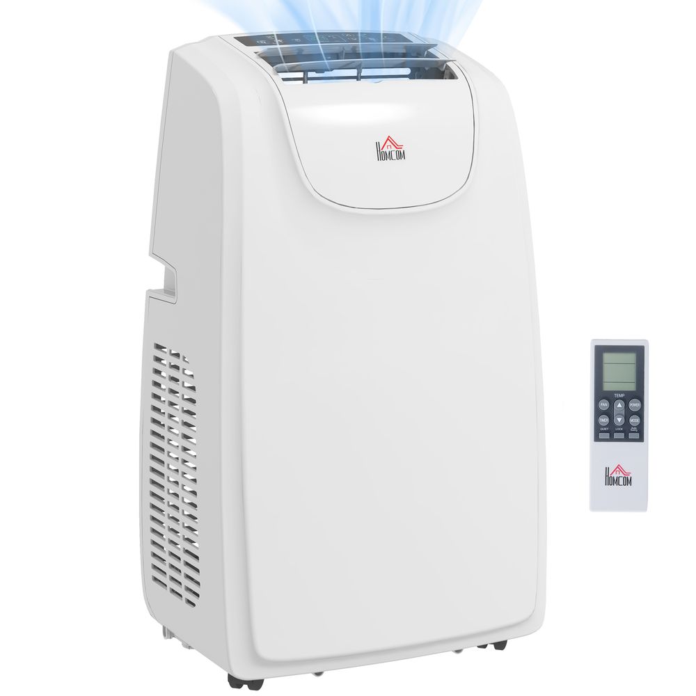 HOMCOM 12,000 BTU Portable Air Conditioner with 28m², Quiet Mode, Dehumidifier - anydaydirect
