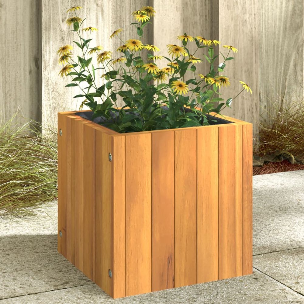 vidaXL Garden Planter 25x25x25 cm Solid Wood Acacia - anydaydirect