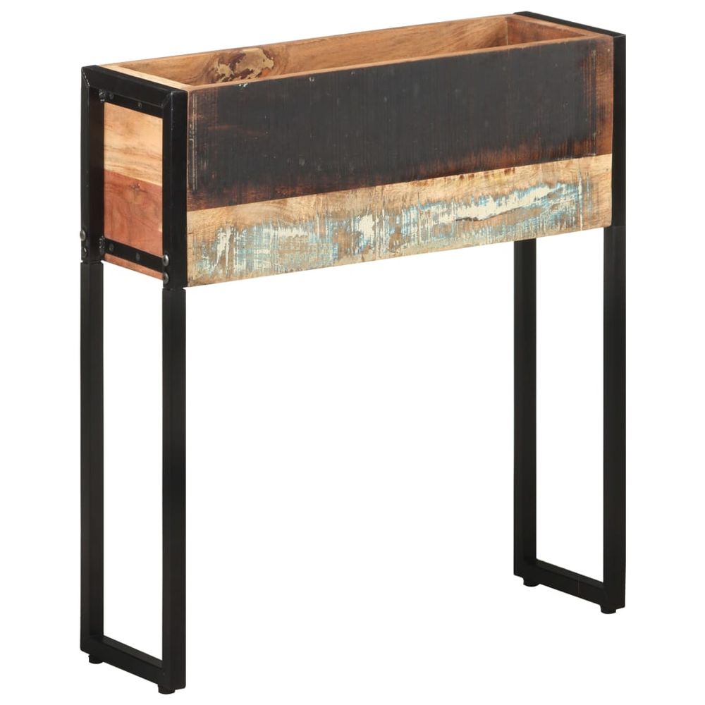 vidaXL Planter 90x20x68 cm Rough Mango Wood - anydaydirect