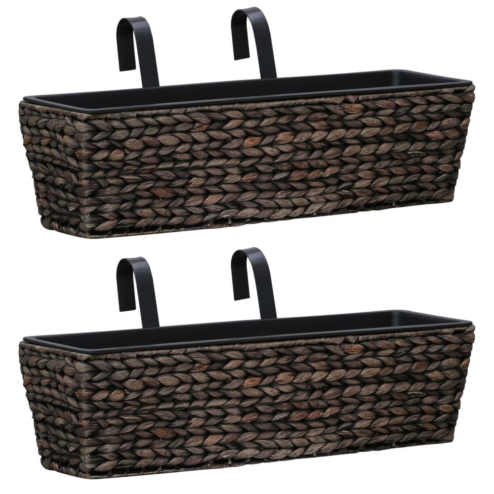 vidaXL Planters 2 pcs Water Hyacinth - anydaydirect