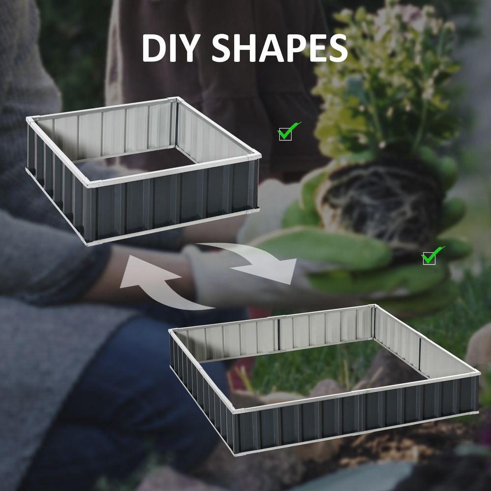 Metal Raised Garden Bed Steel Planter Box A Pairs of Glove 258cmx90cm - anydaydirect