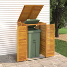 Garbage Wheelie Bin Storage Solid Wood Acacia - anydaydirect