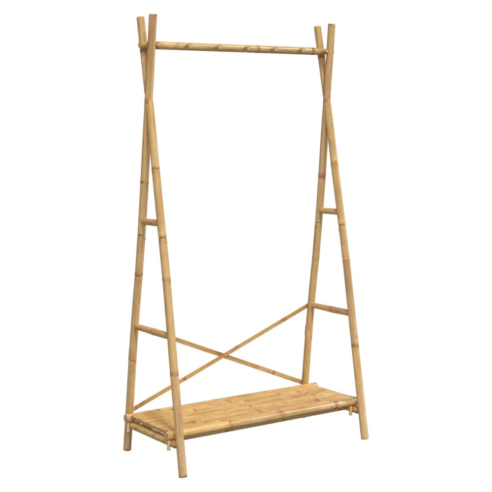 vidaXL Clothes Rack with Shelf 102x50x190 cm Bamboo - anydaydirect