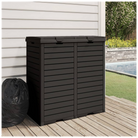 Outdoor Garbage Bin Black 78x41x86 cm Polypropylene - anydaydirect