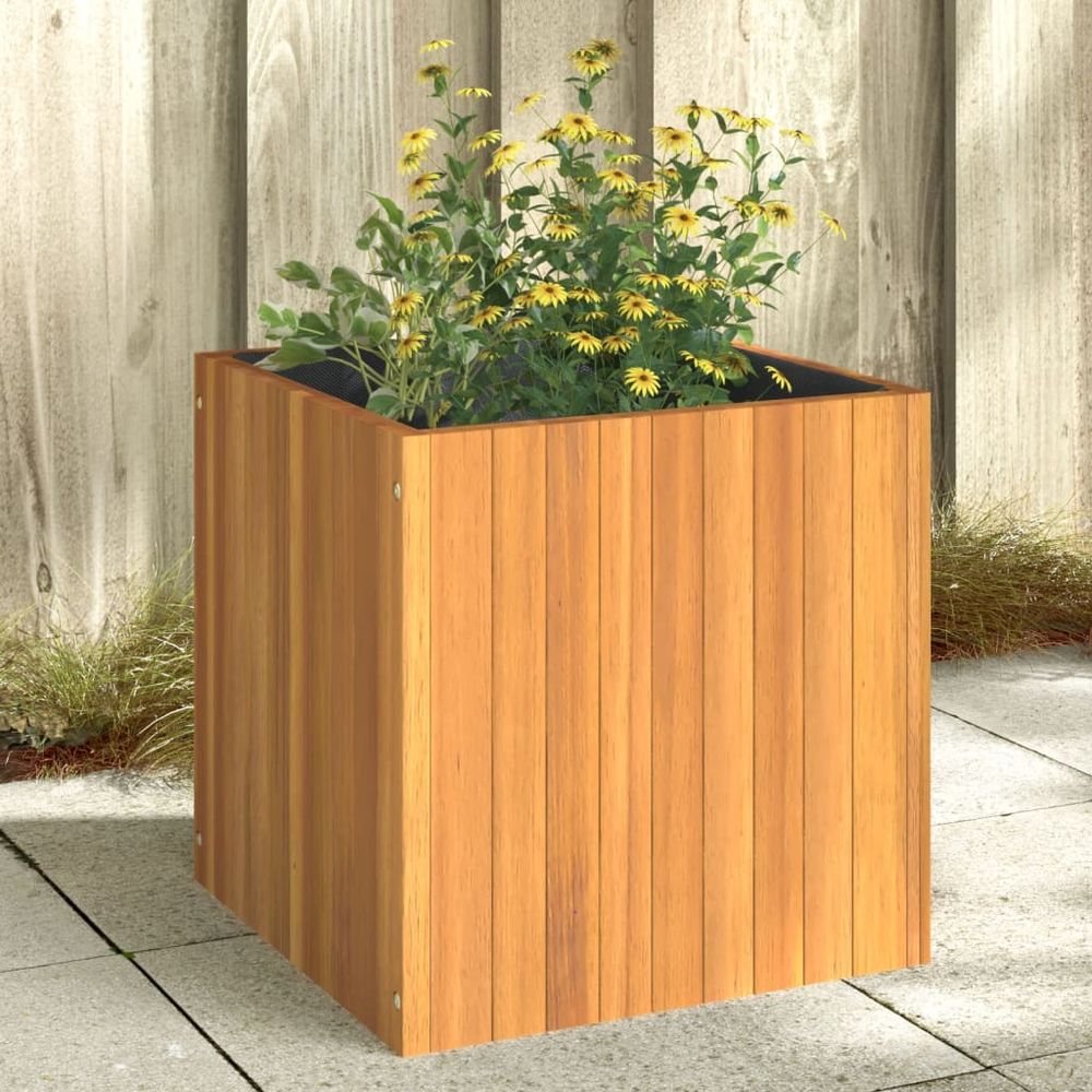 vidaXL Garden Planter 25x25x25 cm Solid Wood Acacia - anydaydirect