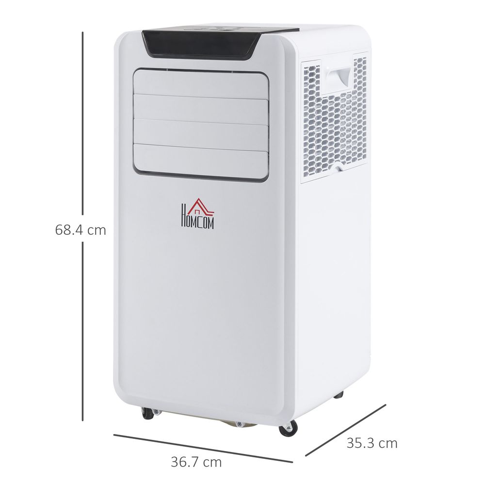 10000 BTU Mobile Portable Air Conditioner Room Ac Unit w/ RC, White - anydaydirect