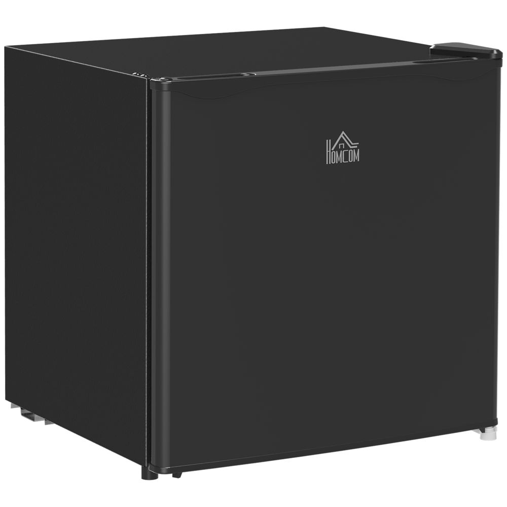 HOMCOM 46L Counter Top Fridge with Chiller Box Mini Fridge for Bedrooms Black - anydaydirect