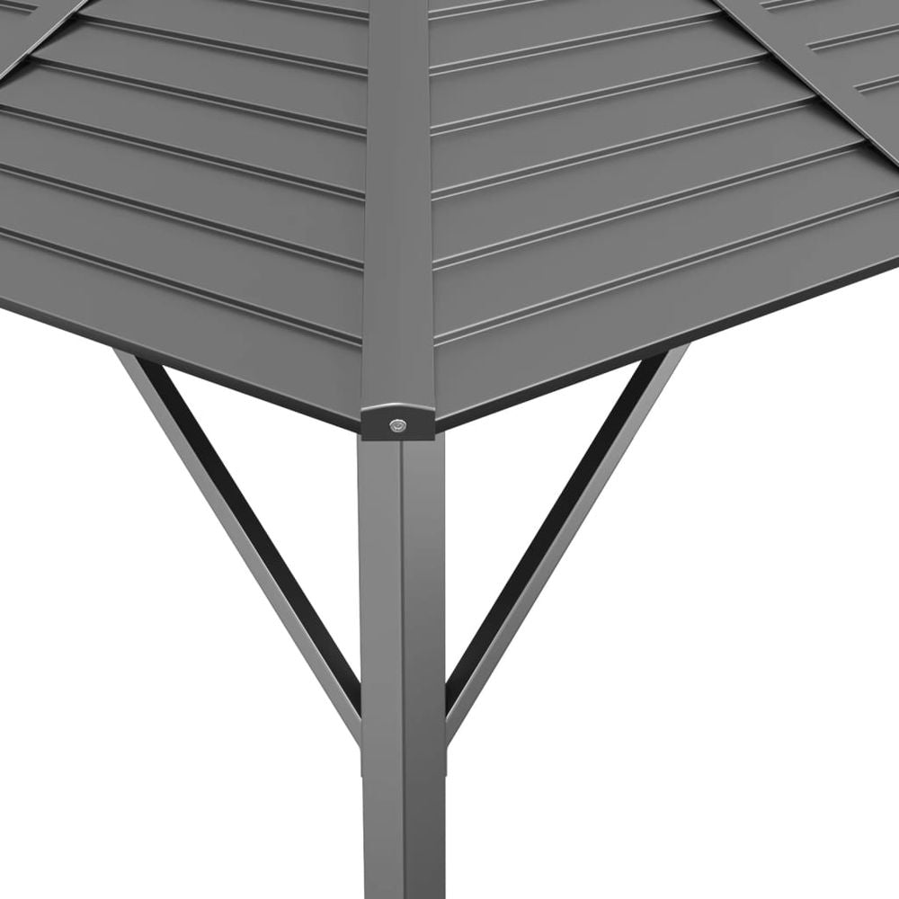 Gazebo with Roof 3x3 m Anthracite - anydaydirect