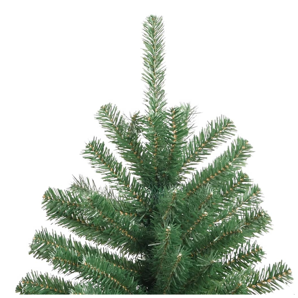 vidaXL Artificial Hinged Christmas Tree with Stand Green 4ft to 8ft - anydaydirect