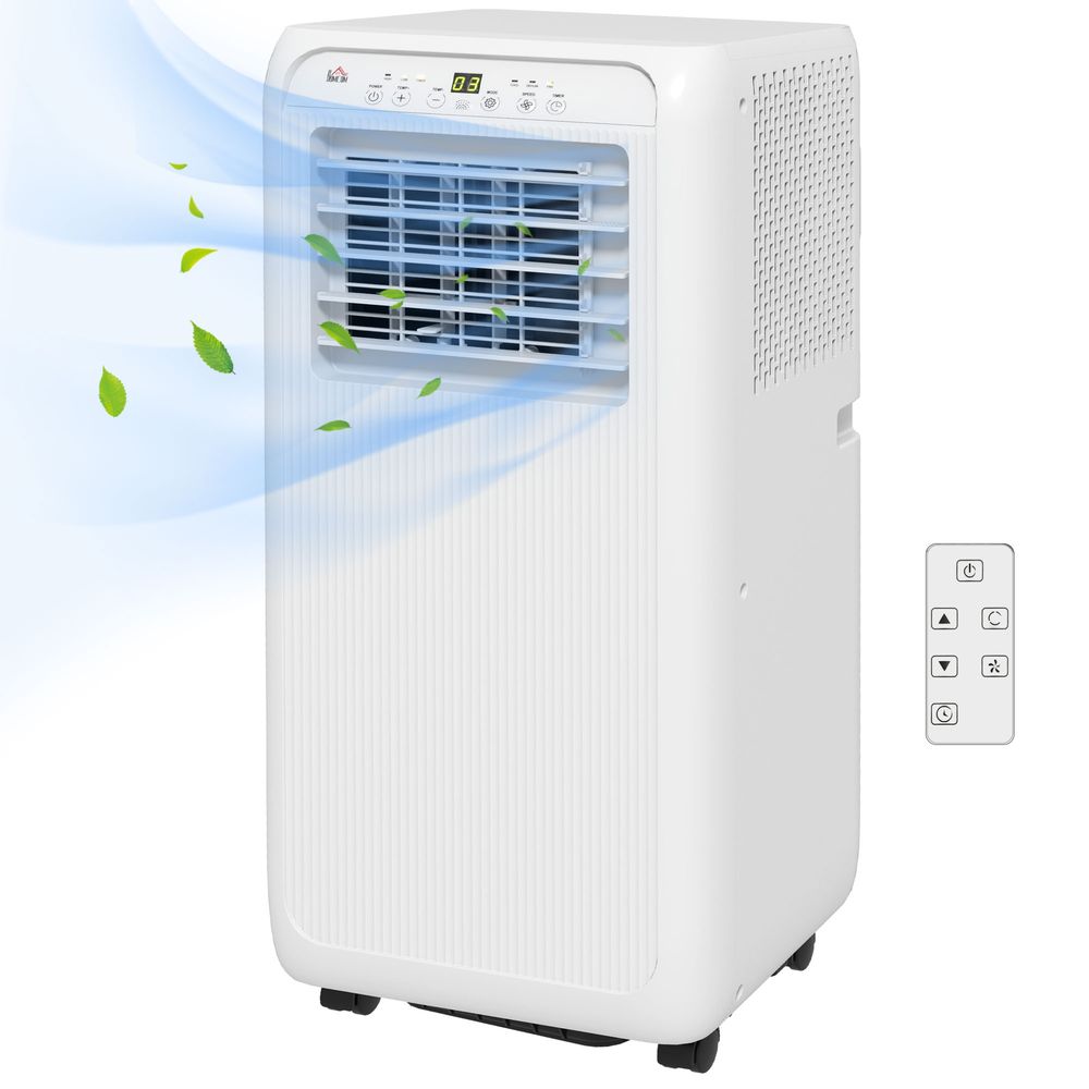 HOMCOM 9,000 BTU Portable Air Conditioner with 20m², Dehumidifier, Timer - anydaydirect