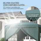 Outsunny 3 x 3m Pop Up Gazebo, Wedding Party Canopy Tent Marquee with Carry Bag and Windows, Green - anydaydirect