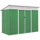 Outsunny 7.6 x 4.3ft Garden Storage Shed w/ Sliding Door Ventilation Window Sloped Roof Gardening Tool Storage Green - anydaydirect