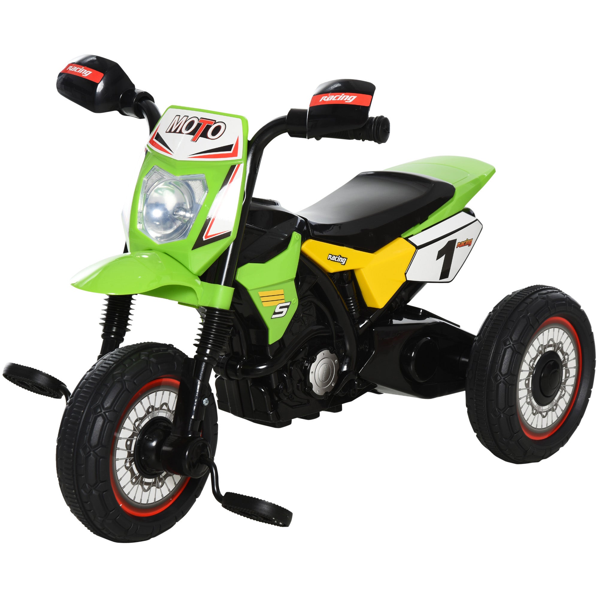 HOMCOM Ride On Tricycle 3 Wheels PP Pedal Trike for Ages 18-36 Months Toddlers, Green - anydaydirect