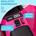 HOMCOM 6V Electric Quad Bike for Toddlers with Rear Storage Trailer, Durable Wheels, for Ages 18-36 Months, Pink - anydaydirect