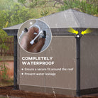 Outsunny 3 x 3 (m) Gazebo Protective Cover, Waterproof Cover for Gazebo, Canopy, and Tent - anydaydirect