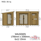Shire Walsoken 6x12 Log Cabin